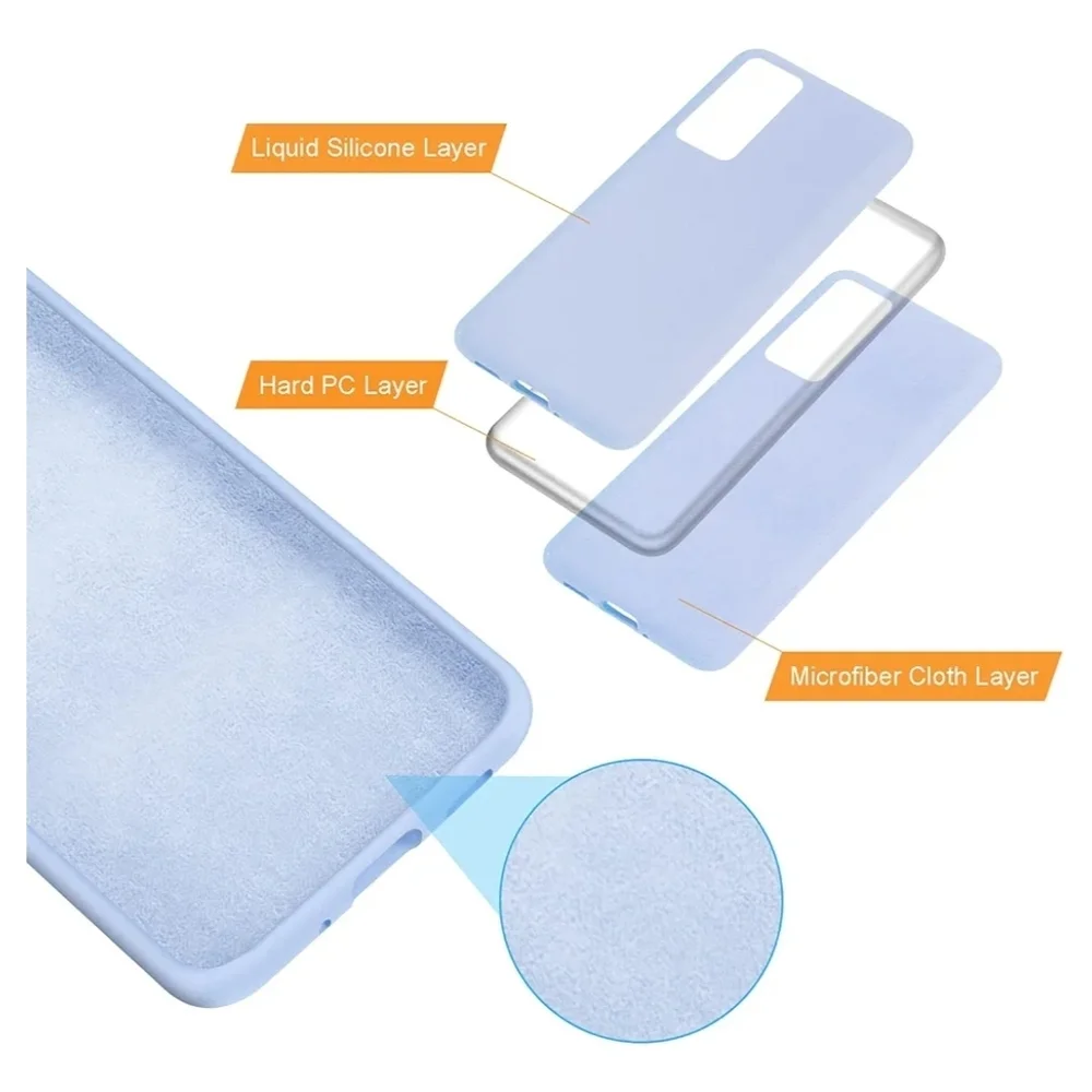 Samsung Blue Silicone Case for Galaxy Smartphones